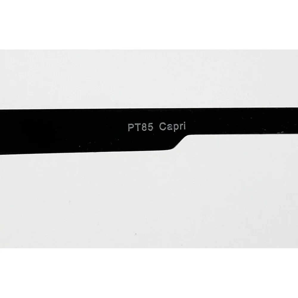Capri Eyewear PT85 Eyeglass Frames Mens Black Rectangle 54-18-145